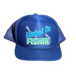 VINTAGE HOOKED ON FISHING CORBA CAPS